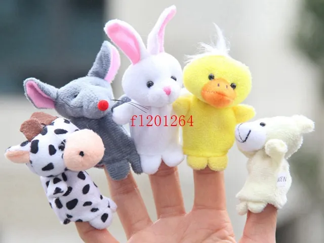 10 pz/lotto Spedizione gratuita Cartoon Finger Puppet Finger Toy Finger Doll Animal Doll Baby Dolls Kid's Fiaba Finger Toys Puppet