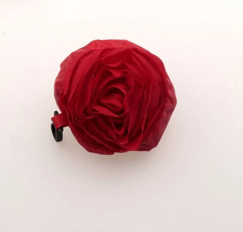 Heiß ! 5 Stück rote Farbe hübsche Rose faltbare Eco wiederverwendbare Einkaufstasche 39,5 cm x 38 cm 430