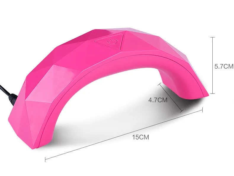 Nail Dryers 9W LED Mini Portable Curing Lamp Machine for UV Gel Nail Polish Art Tools Mini nail lamp Dryer usb charging