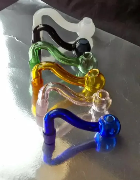 Wholesale new S stained glass pot, glass Hookah / glass bong accessories, to choose from, color random