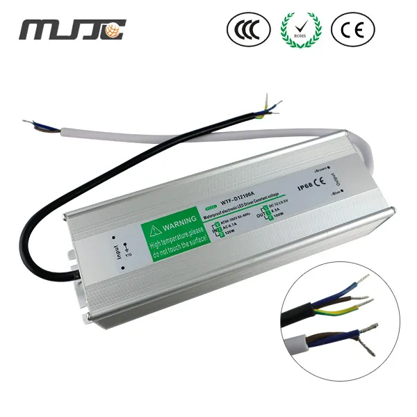 Trasformatore di alimentazione del driver LED impermeabile IP68 AC110V/220V DC12V/24V 60W 80W 100W 120W 150W 200W 250W 300W