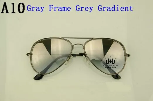 Высокое качество классический старинные металлические солнцезащитные очки Женщины мужчины градиент фотохромное стекло линзы солнцезащитные очки