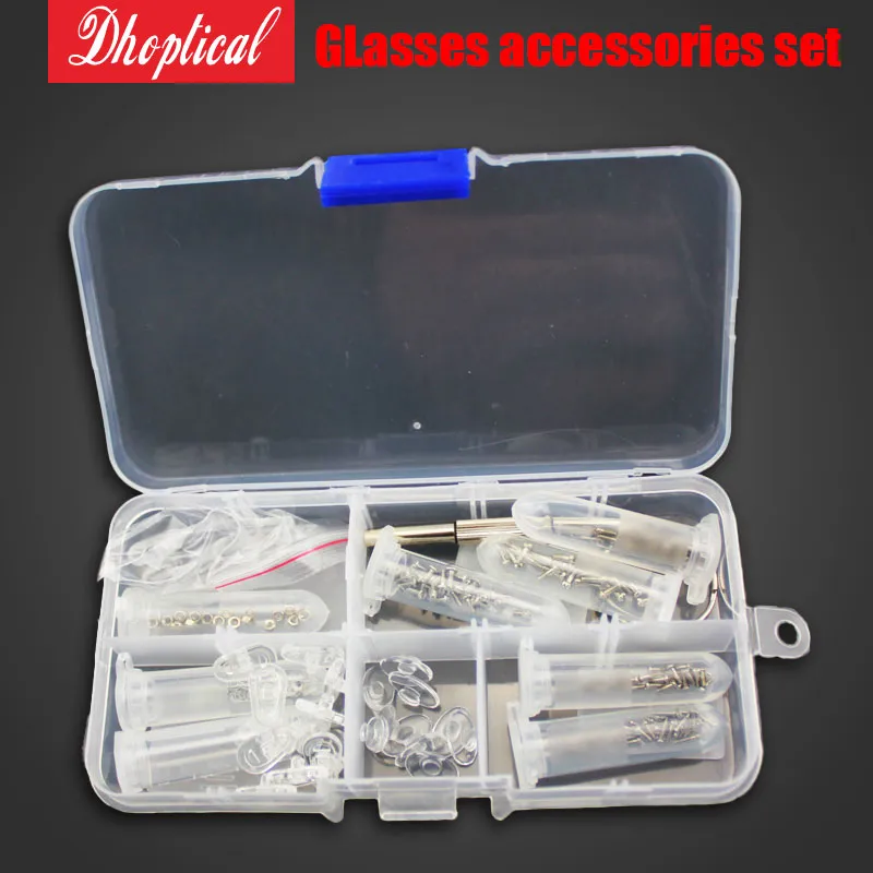 Screw Nut Nose Pad Optical Repair Tool Assorted Kit Set For Sun/Eyeglass Watches