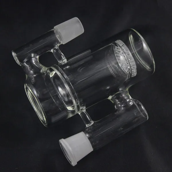 Honungskaka skiva glas aska glas bong 18,8 mm fogstorlek glas vatten rör bra diffusion glas percolator mini olje rigga träffar smidigare