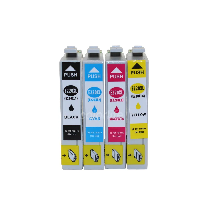 8PK T220XL Compatibele nieuwe inktcartridge voor EP WF-2630 WF-2650 WF-2660 XP-320 XP-420 XP-424 enz., Met chip en inkt