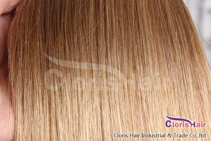 18 Zoll 22 Zoll natürliche gerade vorgebundene Keratin Fusion indische Remy Nagel U Tip Echthaarverlängerungen 27 Honigblond 100s054794320