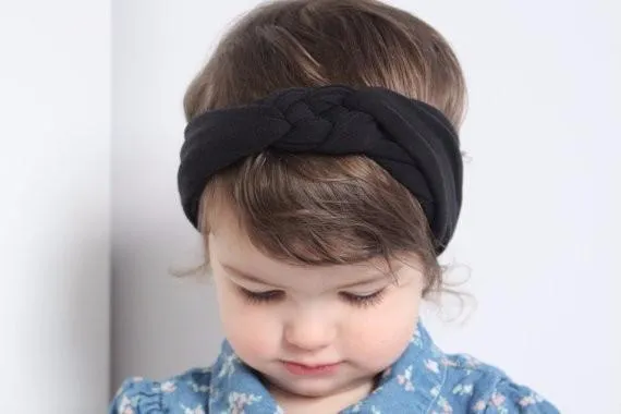  2015 Baby Girls Hair Braided With Children Safely Cross Knot Hair Accessories Headband