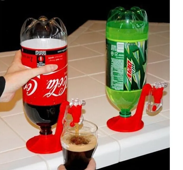 Mini upp och ner dricksfontäner Fizz Saver Cola Soda Dryckeswitch Drinkers Handtryck Vatten Dispenser Automatisk DHL UPS Factory