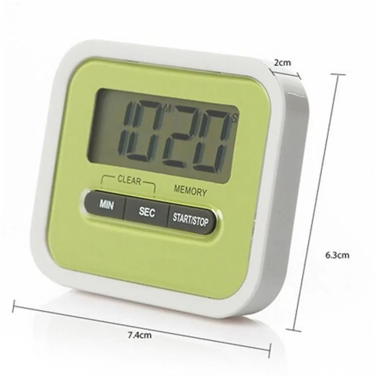 Kök Timer Digital Kitchen Helper Mini Digital LCD Kök Räkna Down Clip Timer Larm Färgrik Meow