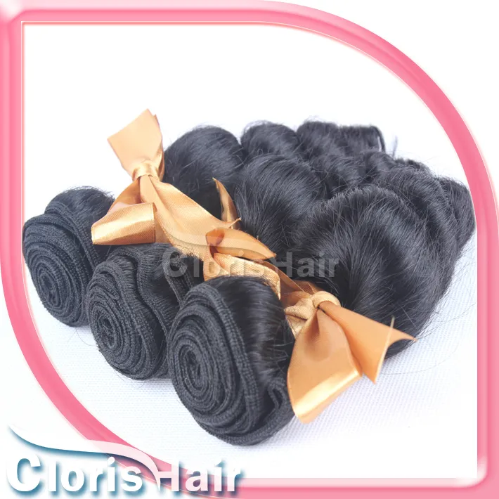 Zum Verkauf 1 Stück Lose Welle Haarwebart Brasilianische Jungfrau Human Hair Bündel Unverarbeitete Wellenförmige lockere lockige Haarverlängerungen Großhandel 12-26 