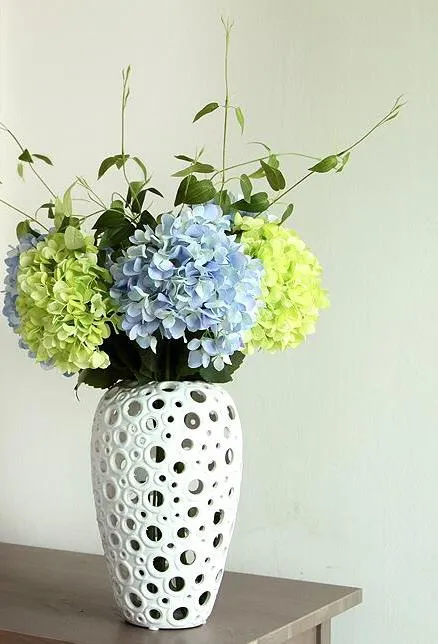 ハイジャアジサイ造花ホームパーティーの装飾的な花よく品質シルク手作りの花嫁の花束の造花家の装飾