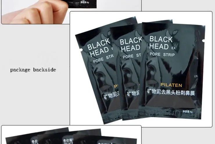 Högkvalitativ 1000 st Pilaten Facial Minerals Conk Nose Blackhead Remover Mask Pore Cleanser Nose Black Head Ex Pore Strip