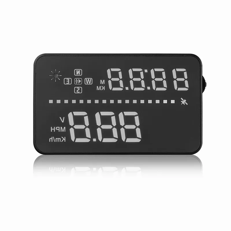 Auto Universal HUD GPS Head Up Display 35 -inch Speedometer Automatisch Multicolor LED -scherm Opeernelheidswaarschuwing Alarm Windscherm Proj7588616