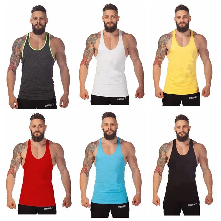 Tank Tops Fitness Men Blank Stringer Cotton Singlet Bodybuilding Sport  Undershirt Clothes Gym Vest Muscle Singlet Tees Men Clothing From  Worldfashionoutlet, $3.05