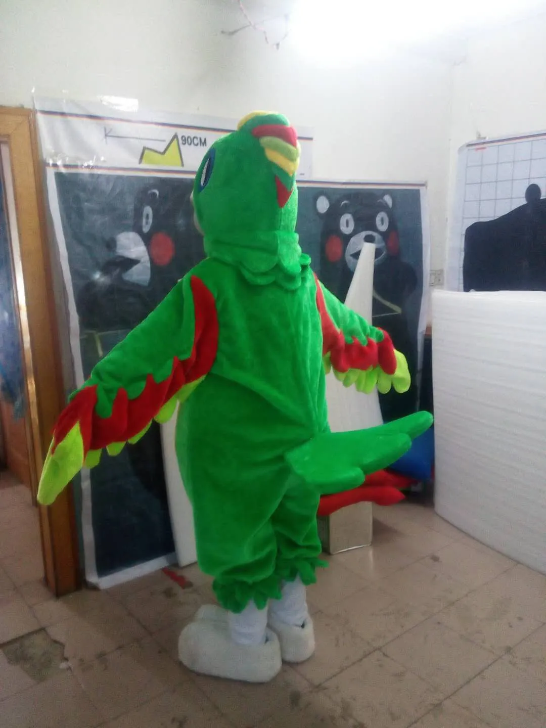 Alta qualidade Real Pictures Deluxe papagaio traje da mascote publicidade mascote Adulto Tamanho direto da fábrica frete grátis
