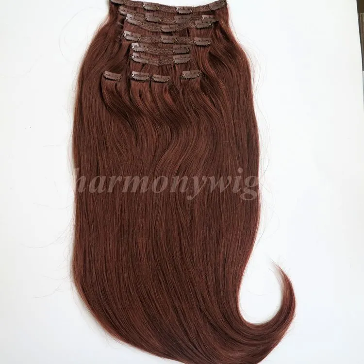 22 Inch Clip in Hair Extensions - 160g Brazilian Human Hair  display picture 1