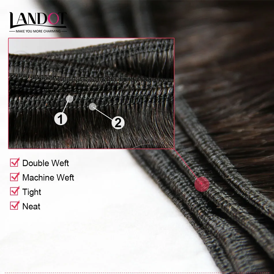 Brasilianska Peruanska Indiska Malaysiska Mongoliska Straight Hair Weave Bundlar 100% Obehandlat Naturliga Human Hair Extensions Dysable Tangle Gratis