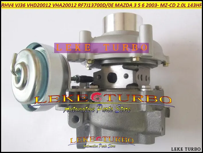 RHV4 VJ36 RF7J13700D RF7J13700E VHD20012 VHA20012 Turbo Turbocompressore Mazda 3 Mazda 5 Mazda 6 2003- MZ-CD 2.0CD MZ CD 2.0L 143HP