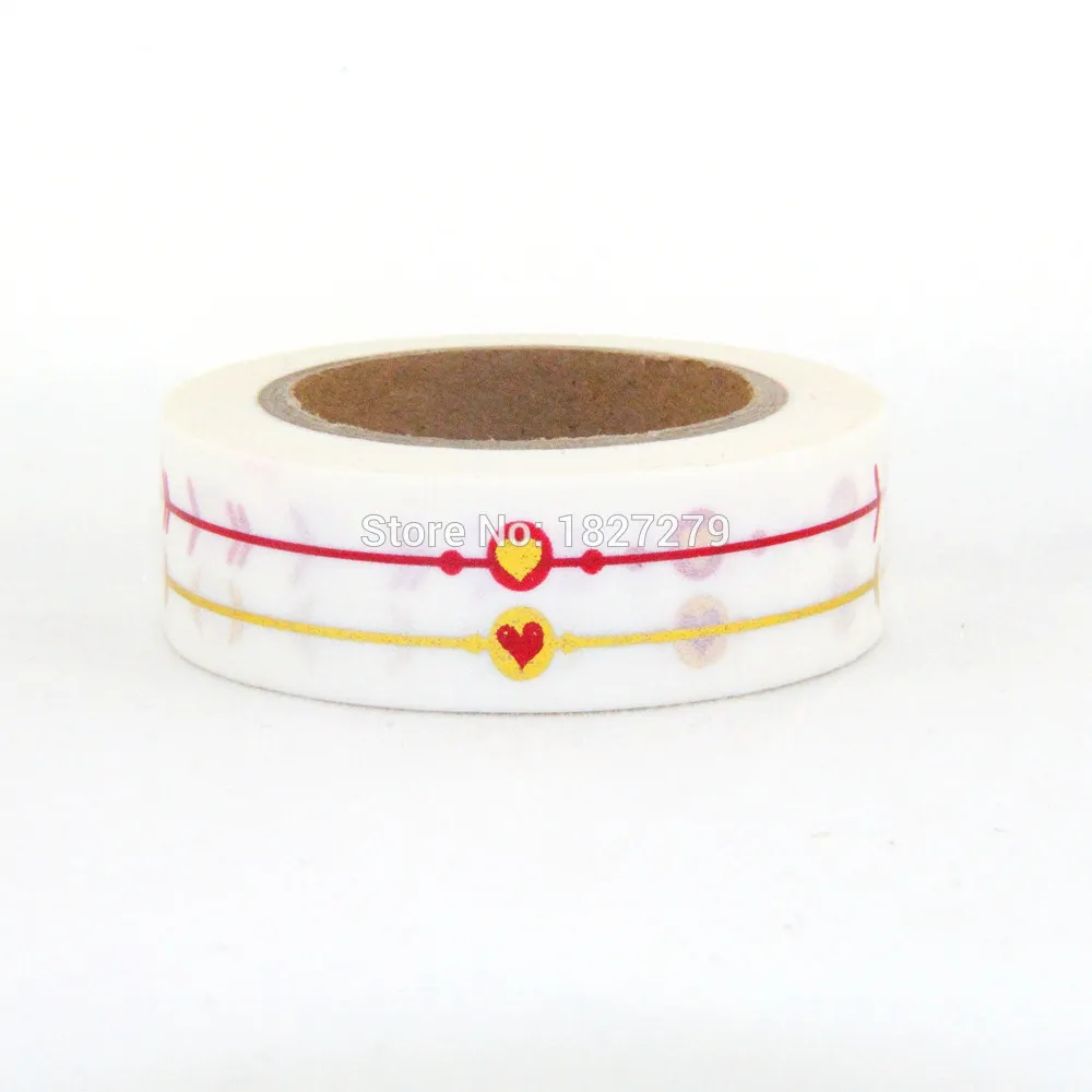 Wholesale-NEW 1X 10m Gold Foil Gilded Tape for Christmas Print DIY Deco Masking Japanese Washi Tape Paper