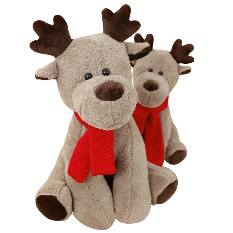 DorimyTrader Pop Christmas Deer Knuffels Gevulde Zachte Mooie Anime Rendier Decoratie Doll 65cm voor Kinderen Xmas Present Dy61866