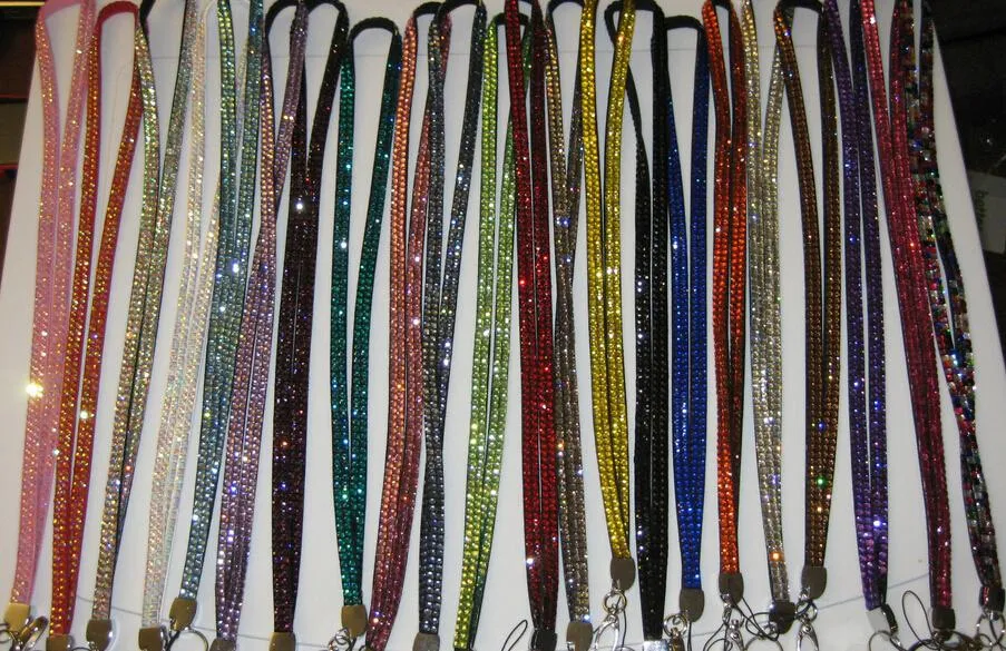 Bling Neck Strap Lanyard Rope id id strap lanyard id id pass pass badge key mobile phone roled charms charms dhl9229829
