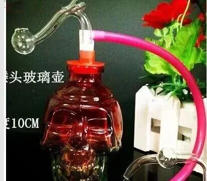 2015 time-limited hot koop hand geblazen telefoon gevallen schedel functies met lamp glazen filter pot en waterleidingen