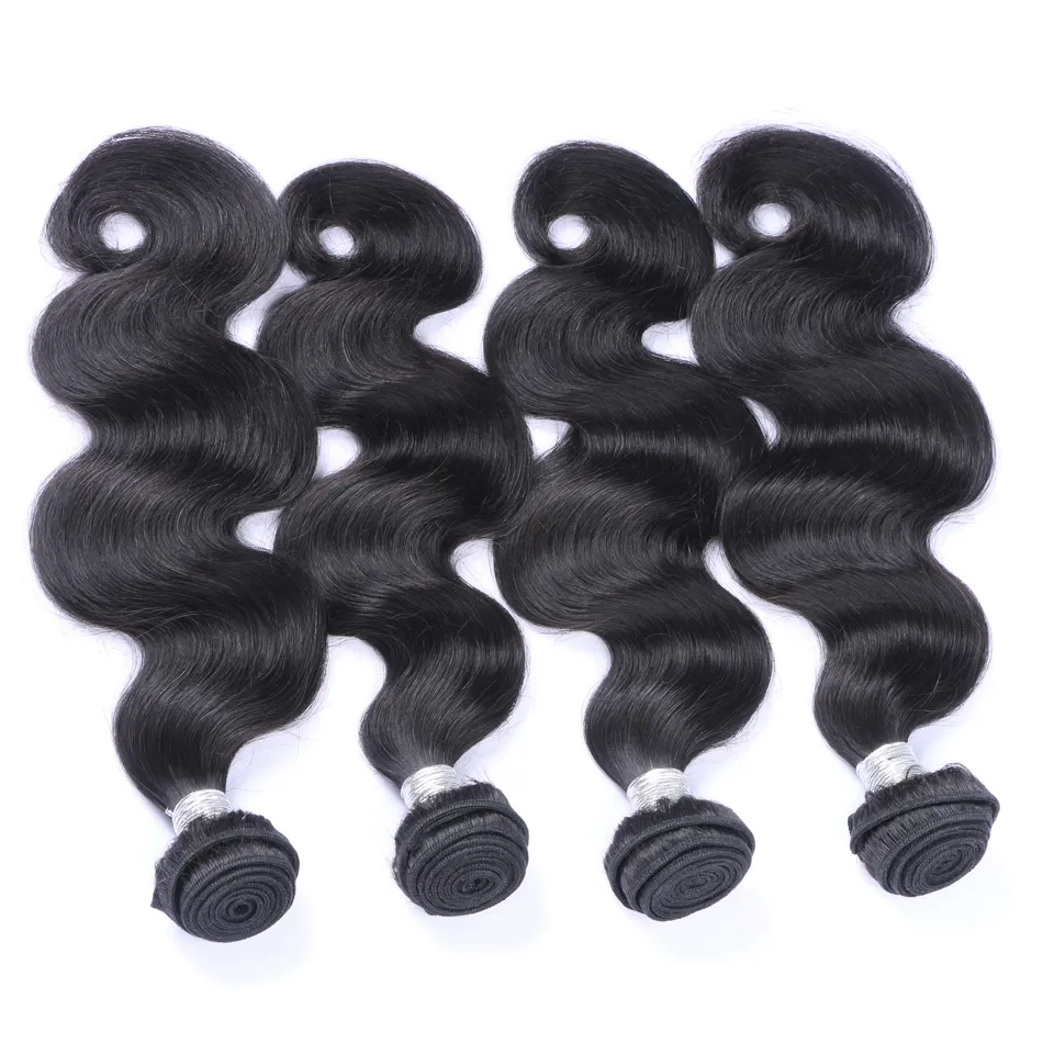 9a Brazillian Body Wave Nieprzetworzone dziewicze Human Hair Extensions Wet and Faliste Brazylijskie Warzywe Wiązki 3/4/5