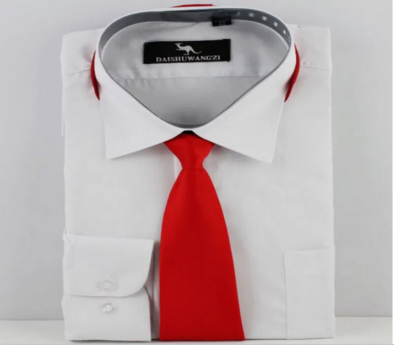 Zipper Slipsar Lazy Neck Tie 2 Färger Yrkes Tie För Mäns Business Tie Fars Dag Julklapp Gratis FedEx