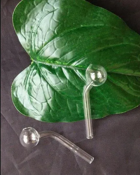 Livraison gratuite grossistes nouveau pot en verre transparent légèrement incurvé, accessoires pour narguilé/bong en verre, longueur 7 cm