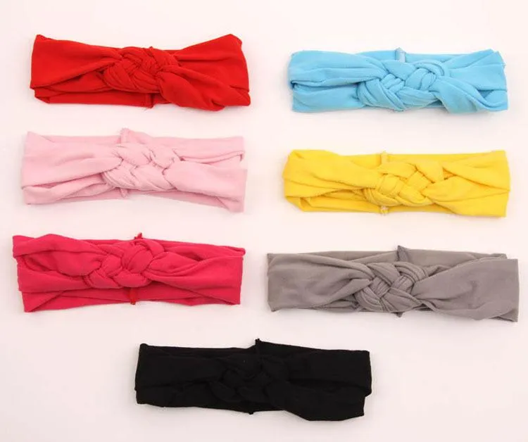  2015 Baby Girls Hair Braided With Children Safely Cross Knot Hair Accessories Headband