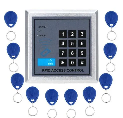 Hot Sale Access Control Card RFID Proximity Entry Knappsats Dörrlås Access Control System Gratis Frakt H4362