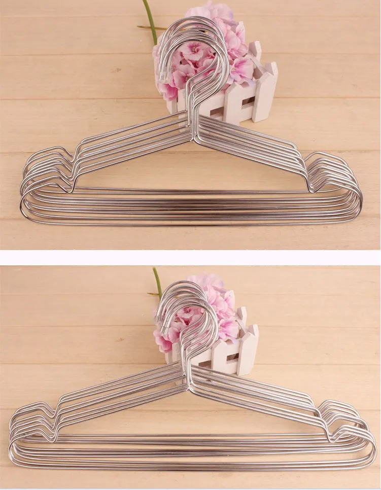 45cm~32cm Stainless Steel Strong Metal Wire Hangers Clothes Hangers, Metal Hangers, Suit Hangers Coat Hanger