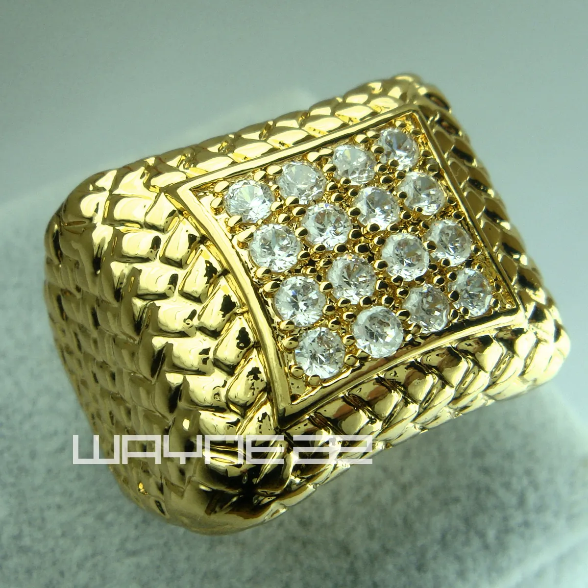 Fede nuziale da uomo con diamante riempito in oro 18 carati R105 misura 8-15170H