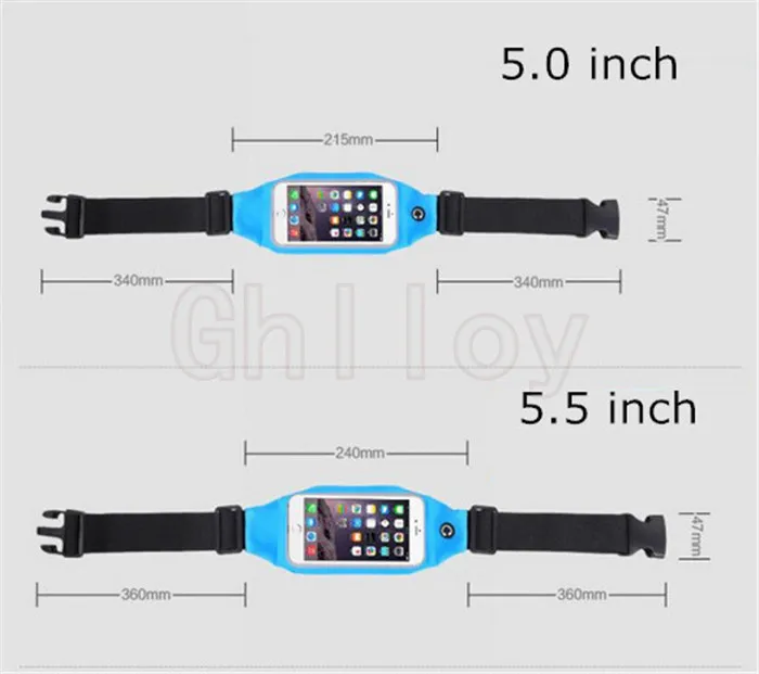 5.5 / 5.0 дюймов универсальный водонепроницаемый бег ходячий спортивный карман сумка для iPhone 6 6S / 6 Plus / 6S Plus 5S 5 5G 4S 4 для HTC для Xiaom