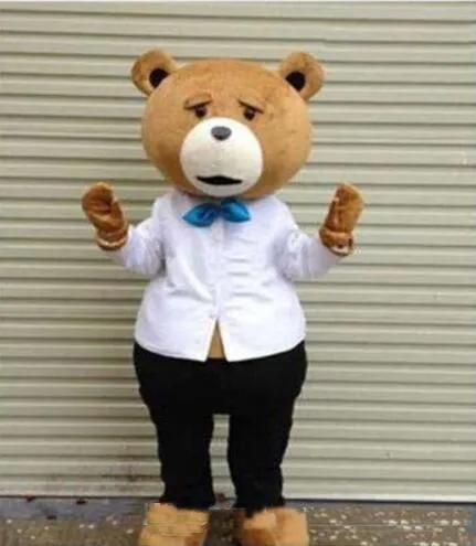 2018 Hot sale Teddy Bear of TED Adult Cartoon Mascot Costume Fancy Dress