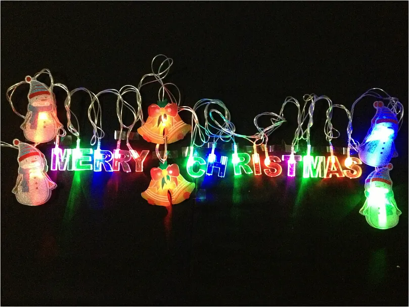 4 M Merry Christmas Day luci decorative a led colorate festival 2w / set 110v 220v led ornamento natalizio a luce natalizia