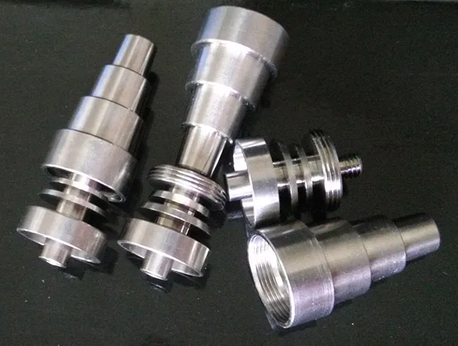 Universele titanium nagels 10mm 14mm 18mm gezamenlijke mannelijke en vrouwelijke domeloze nagel GR2 verstelbaar voor glazen bongs waterleidingen rigs