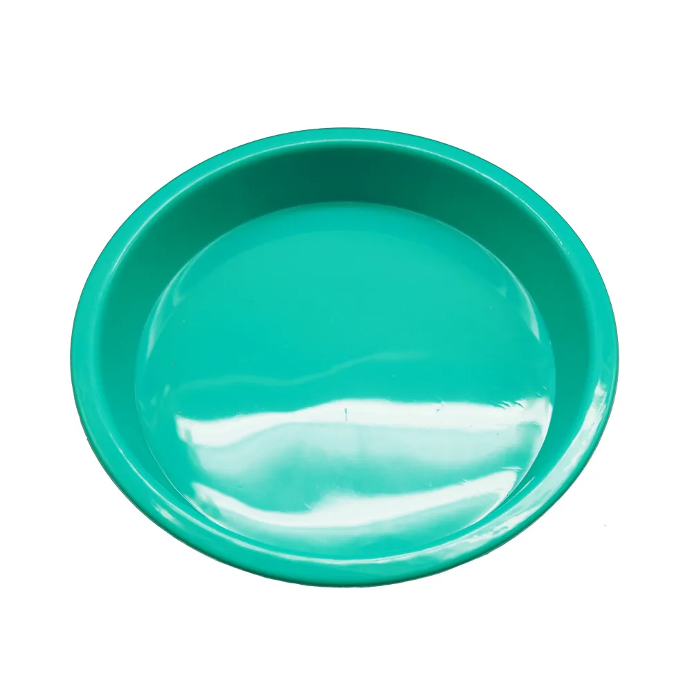 Récipient de cire de plat en Silicone antiadhésif, poêle profonde, plateau rond d'huile, porte-outil Dab de qualité alimentaire 9 pouces 257r