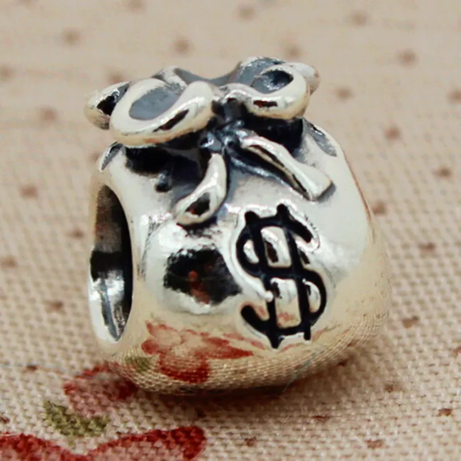 Nueva bolsa dinero plata esterlina S925 100% Charm Bead Se adapta a las