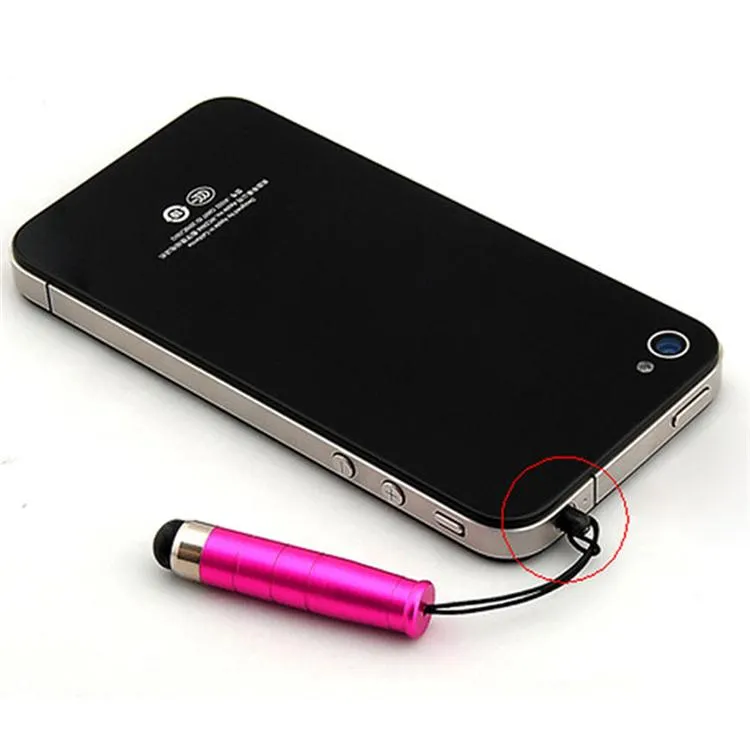 Długopis dotykowy Mini Stylus z wtyczką antypustową dla inteligentnego telefonu komórkowego do telefonu komórkowego na pojemnościowy telefon i tablet PC