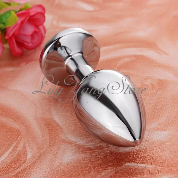 One Piece Jeweled Butt Plug, Stainless Steel Metal Plated Anal Toy Insert  Stopper, Sexy Toy #R721 from Dhgate Anal Toys
