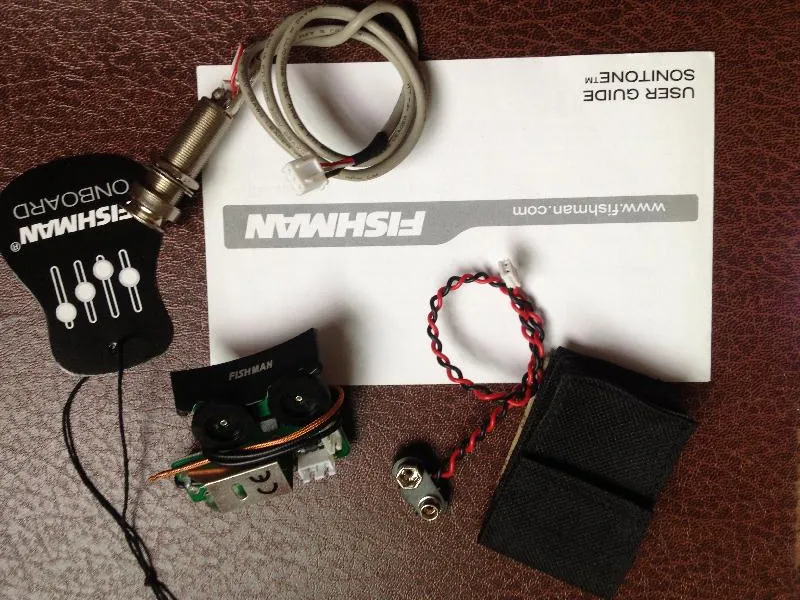 FISHMAN SONITONE Under Saddle Pickup W/On Board Preamp System For