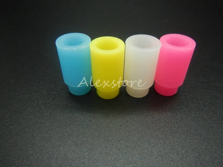 Silicone Mouthpiece Cover Rubber Drip Tip Silicon Disposable Universal Test Tips Cap with Individually Package For 510 thread atomizer