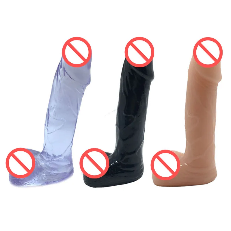 Mały Dildo Mini Cock Products Silne Puchar ssący Tiny Penis Dildo Prostate Gspot Massager Anal Butt Plug Dong for Virgen