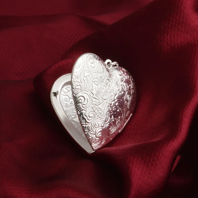 O envio gratuito de moda de alta qualidade 925 caixa de Fase de prata com jóias com diamantes 925 colar de prata presentes do feriado do Dia Dos Namorados Hot 1707