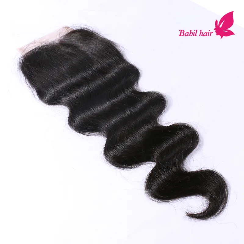 6A Malaysian Body Wave Lace Closure Middle 3 Part Malaysian Virgin Body ...