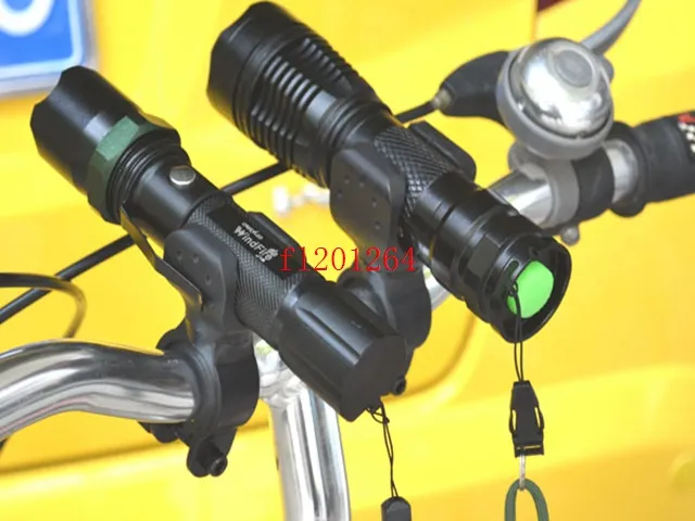 Rotation Swivel Bicycle Mount Bike LED Headlight Flashlight Lamp Holder Bracket Clamp Clip Grip