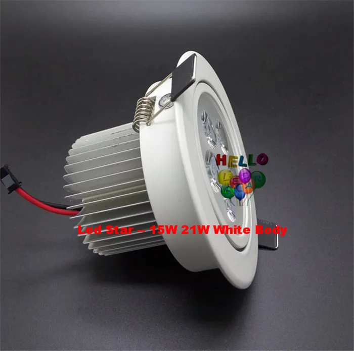 Whitesilver Dimmable 9W 12W 15W LED DOWN Lights High Power Led Downlights Inbouw plafondlampen CrIGt85 AC 110240V met 2106216