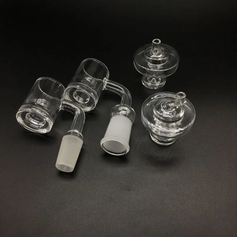 2017 5mm fond XL noyau réacteur QuartzBanger avec bouchons de verre Carb 10mm 14mm 18mm Quartz thermique Banger ongles pour Bongs plates-formes pétrolières