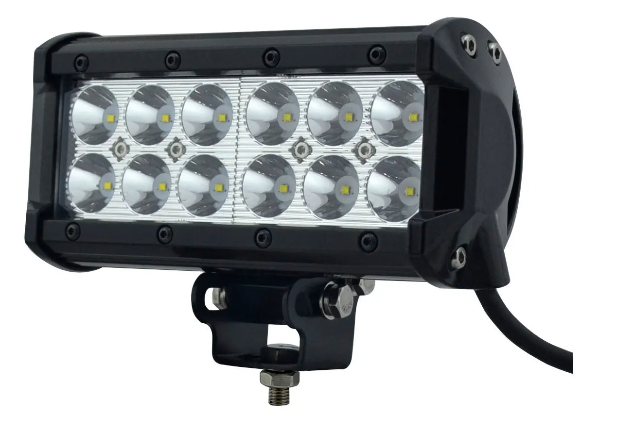 무료 배송 높은 전력 6.5 "36W 12 LED 작업 표시 줄 OffRoad LED 운전 바 안개 램프 트랙터 보트 4WD 4x4 트럭 SUV ATV 지프 명소 홍수